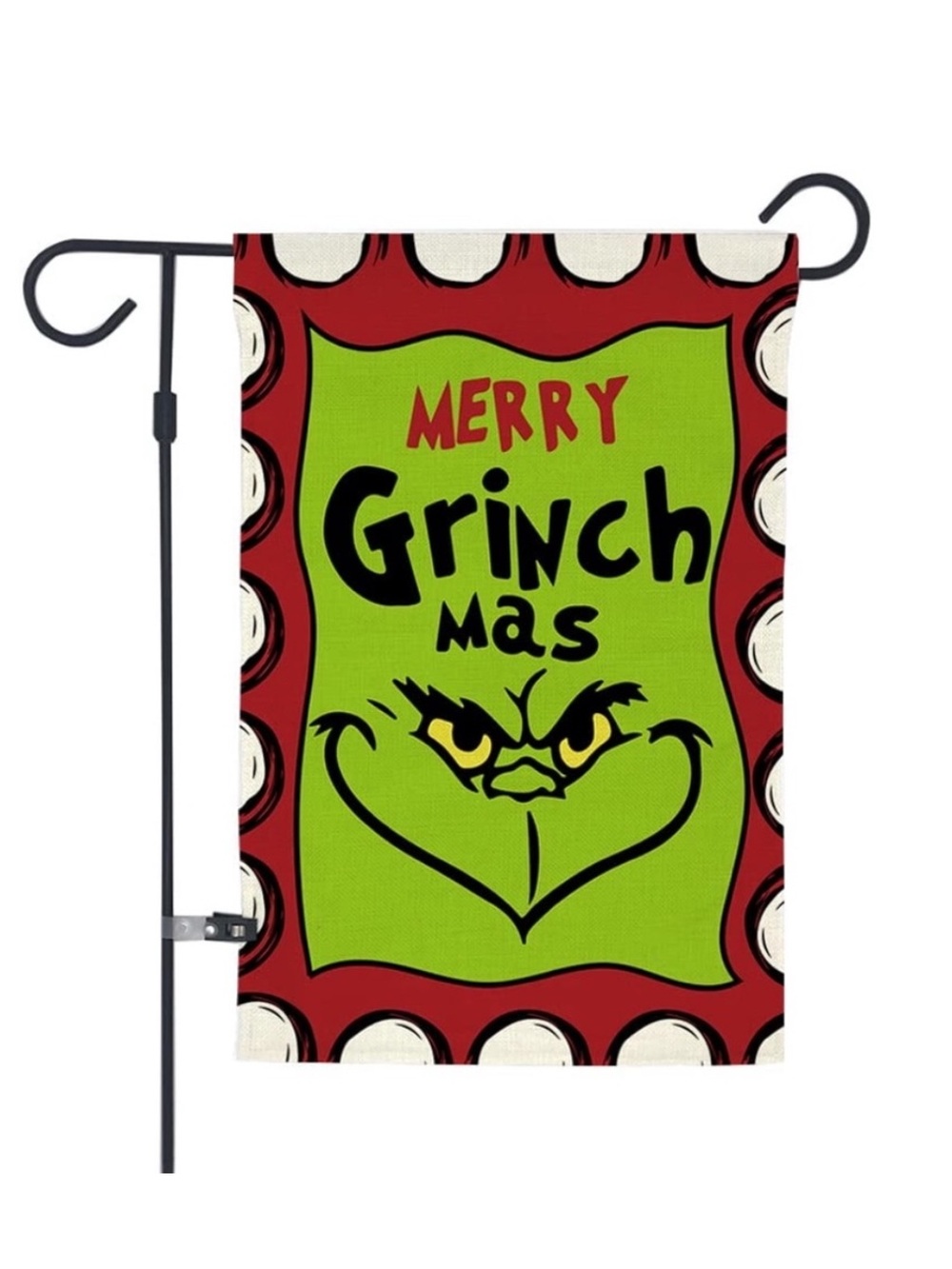 Merry Grinchmas Christmas Outdoor Garden Flag 12" × 18" New